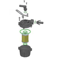 Filtr - AC - GF01 - odstojnikowy kpl - włókno szklane (3gw)