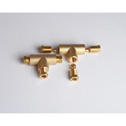 Trójnik mosiężny - gaz - 6/8/6 kpl. (do miedzi) GZ-254 C