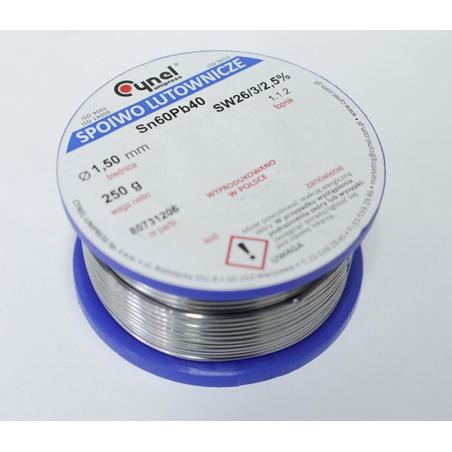 Lut cynowy LC60 1,5mm 250g cyna