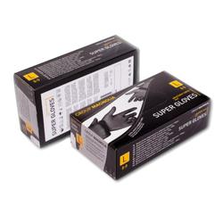 RĘKAWICZKI NITRYLOWE CZARNE bezpudrowe L (100szt)