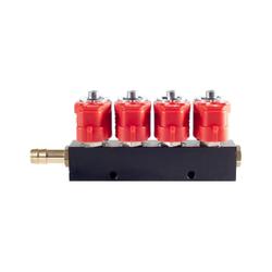 LISTWA -  WTRYSKIWACZ VALTEK TYP30- 4 CYL. (z króćcami kalibr.fi 1,5 mm / przewód 5 mm)